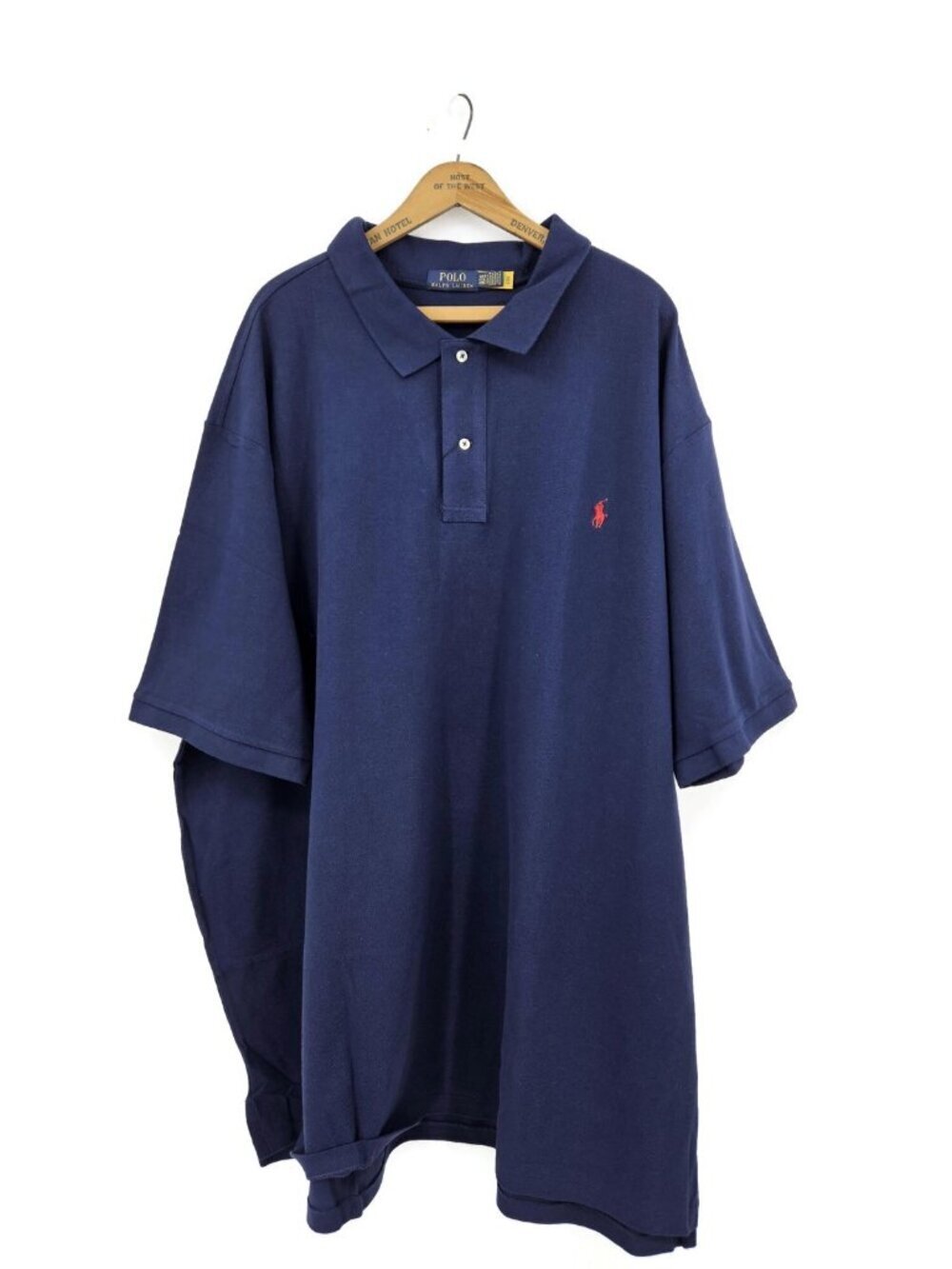 New Polo Ralph Lauren Navy Blue Mesh Polo Shirt Mens 4LT Big & Tall